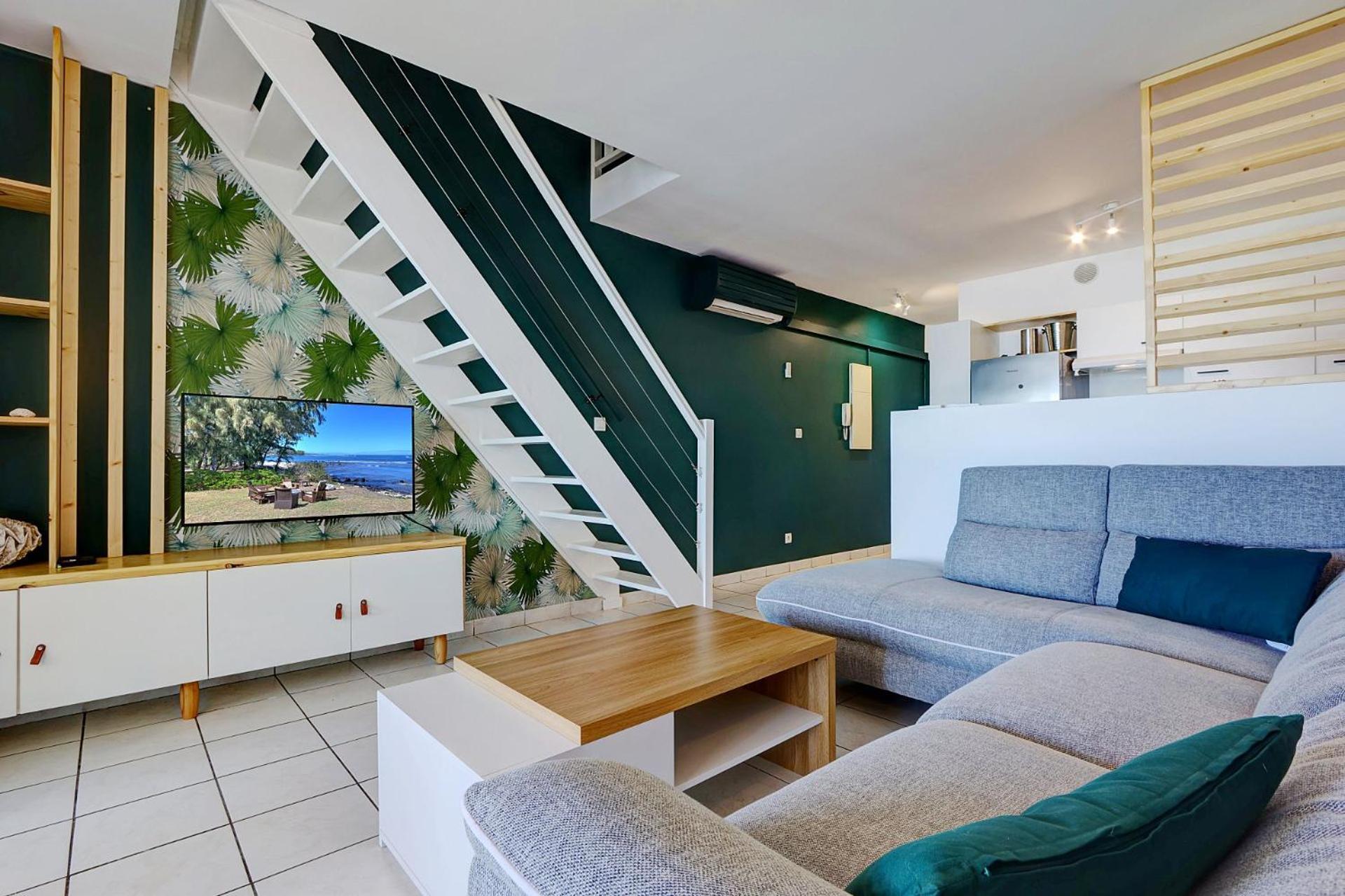 Appartement Plein La Vue - T4 Saint Leu 1Ere Ligne Pieds Dans L'Eau Extérieur photo